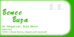 bence buza business card